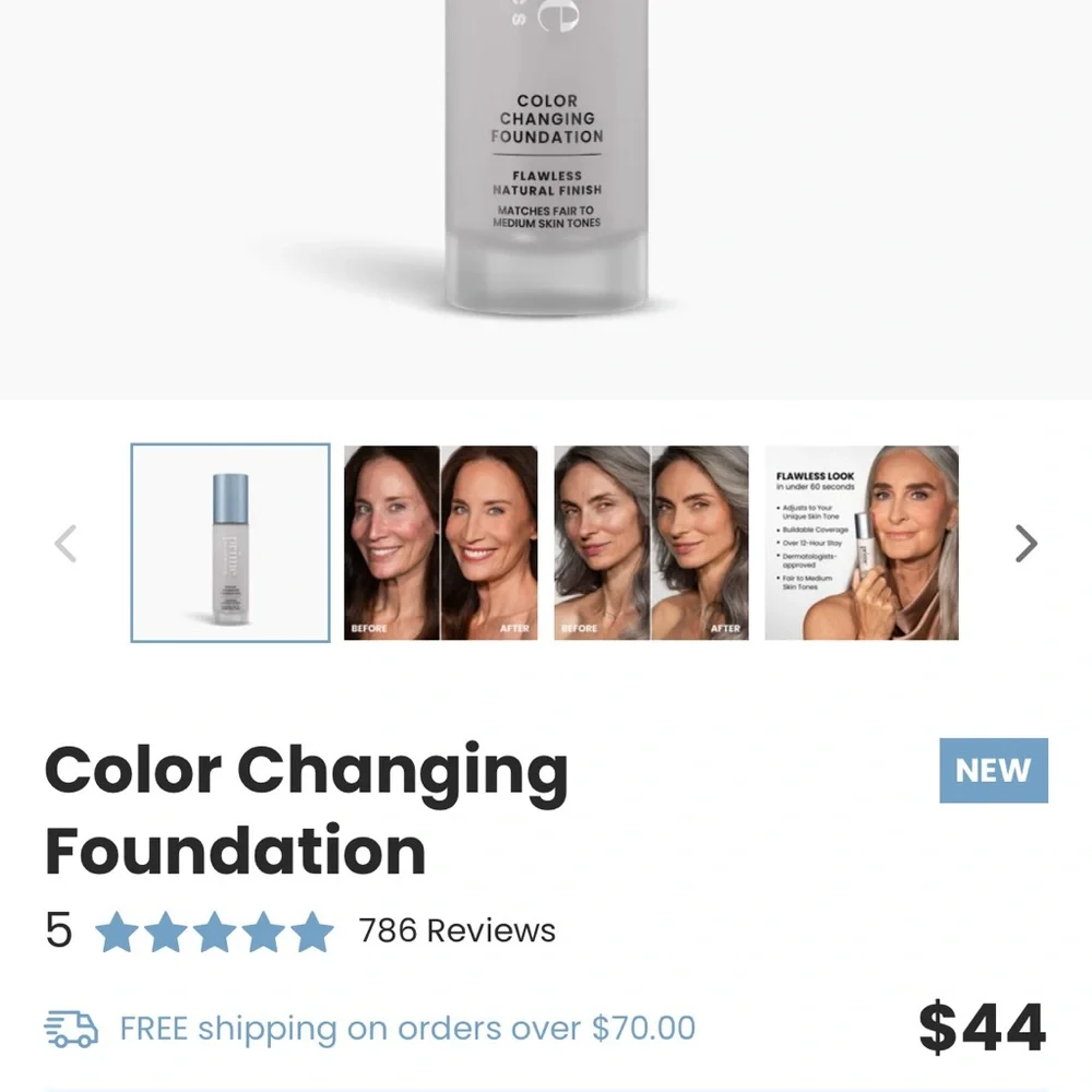 Color Changing Foundation - Flawless Finish - Picture 2 of 10